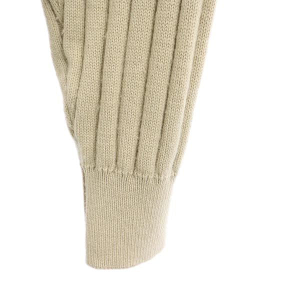 PIA SPORTS ピアスポーツ 日本製 ニット 切替 ハーフジップ ジャケット 4 ブラウン系 刺繍 メンズ