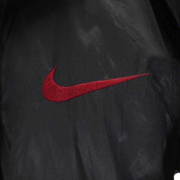 NIKE ナイキ 90s 00s オールド 白タグ バックスウォッシュロゴ 中綿コート L ブラック 白タグ キッズ