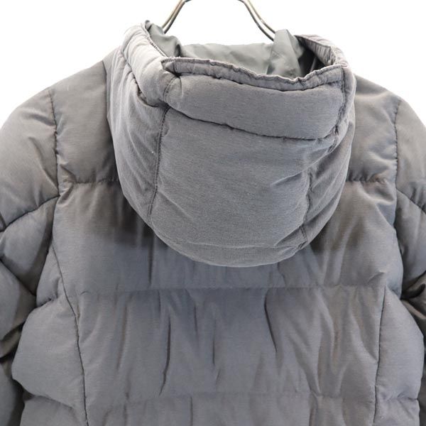 MARMOT マーモット アウトドア ダウンジャケット S グレー系 フード ロゴ レディース