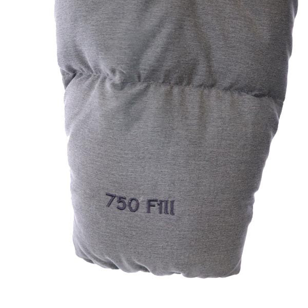 MARMOT マーモット アウトドア ダウンジャケット S グレー系 フード ロゴ レディース