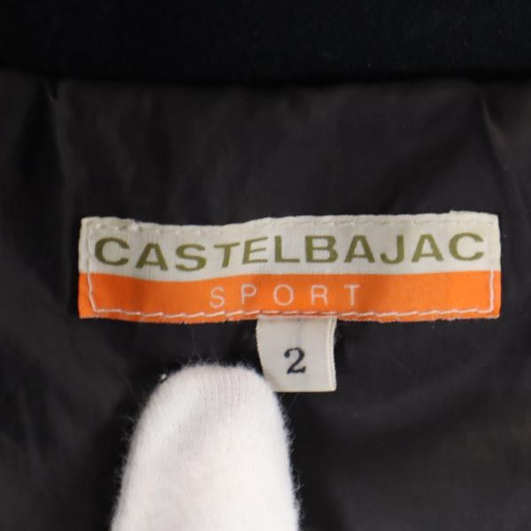 Castelbajac sport カステルバジャックスポーツ ウール100% ダウンジャケット 2 ブラック メンズ