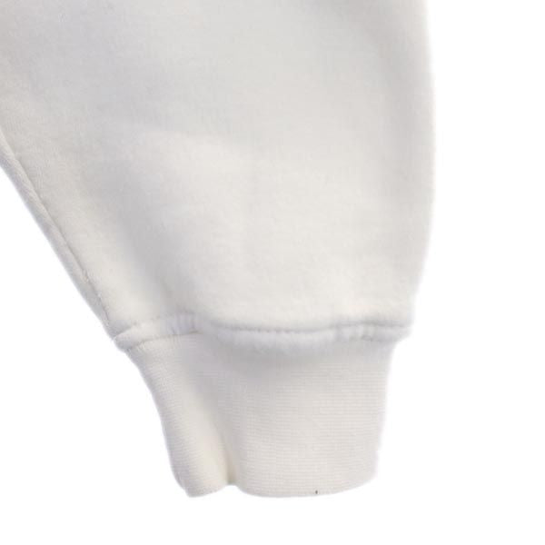 ネスタ USA製 ロゴ刺繍 長袖 スウェット トレーナー L ホワイト NESTA 裏起毛 メンズ