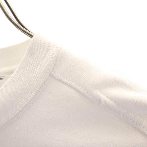 ネスタ USA製 ロゴ刺繍 長袖 スウェット トレーナー L ホワイト NESTA 裏起毛 メンズ