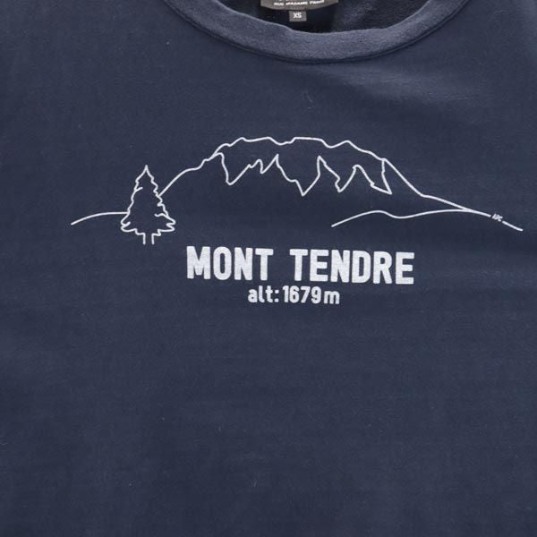 A.P.C. アーペーセー プリント スウェット トレーナー XS ネイビー メンズ