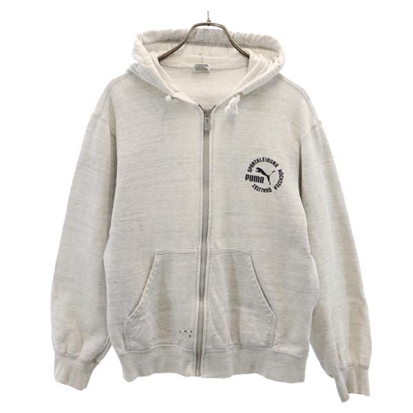 PUMA プーマ スウェットパーカー L グレー レディース