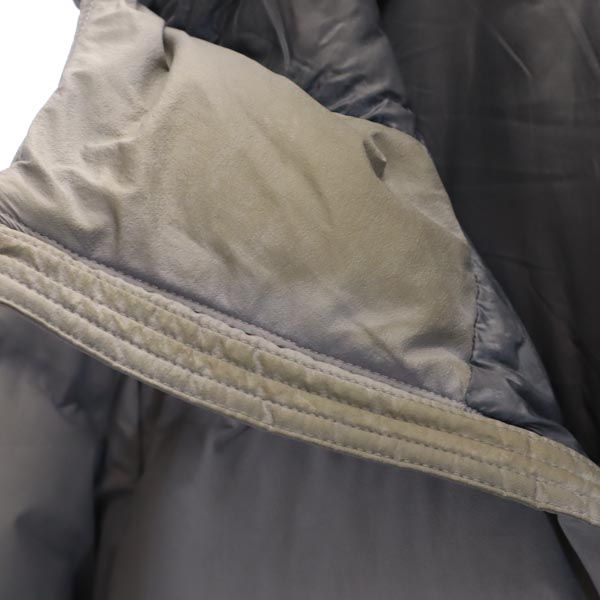 UNIQLO ユニクロ シームレス ダウンジャケット L グレー系 フード メンズ