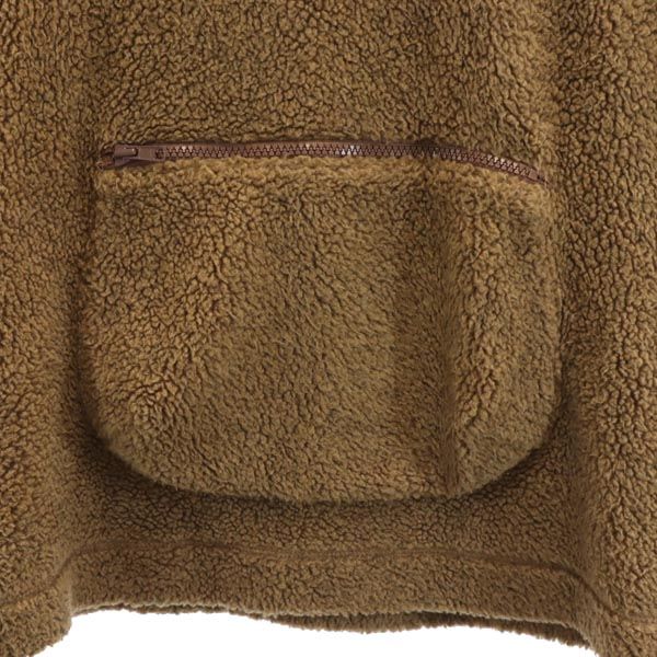 COUNTRY WEAR カントリーウェア ハーフジップ プルオーバー ボアジャケット ブラウン フリース レディース