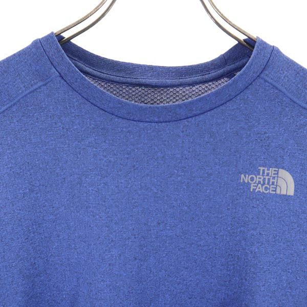 ノースフェイス アウトドア NT12096 長袖 Tシャツ S ブルー系 THE NORTH FACE ロンT ロゴ メンズ