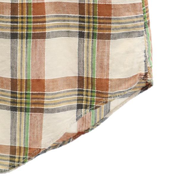 GAP ギャップ 80s ヴィンテージ チェック柄 長袖 シャツ ベージュ系 メンズ