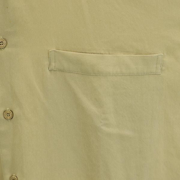 PIA SPORTS ピアスポーツ 日本製 刺繍 長袖 シャツ 4 イエロー系 メンズ