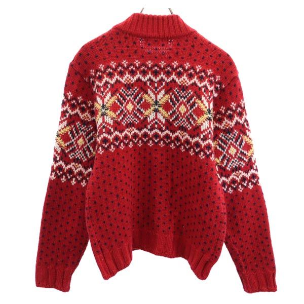 McGregor マックレガー 日本製 ニット ジップジャケット M レッド系 メンズ