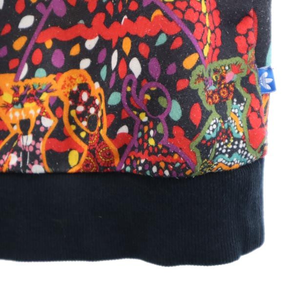 adidas アディダス トレフォイルロゴ 総柄 長袖 トレーナー OT スウェット レディース