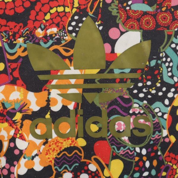 adidas アディダス トレフォイルロゴ 総柄 長袖 トレーナー OT スウェット レディース