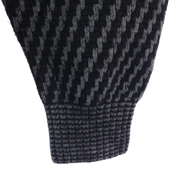 LANCEL ランセル 日本製 長袖 セーター ニット M グレー メンズ