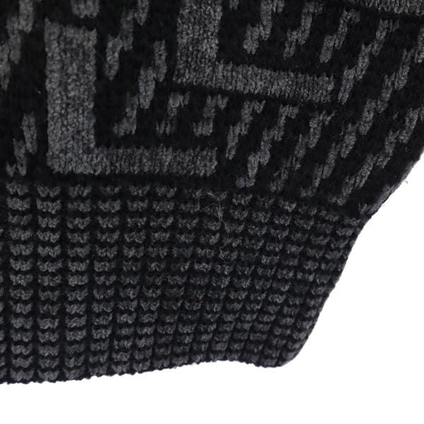 LANCEL ランセル 日本製 長袖 セーター ニット M グレー メンズ