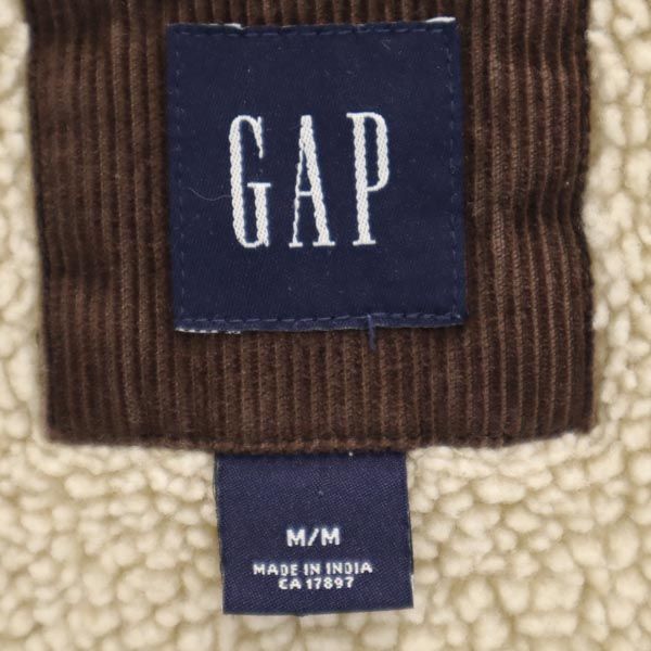 GAP ギャップ 中綿 コーデュロイジャケット M ブラウン 裏ボア レディース