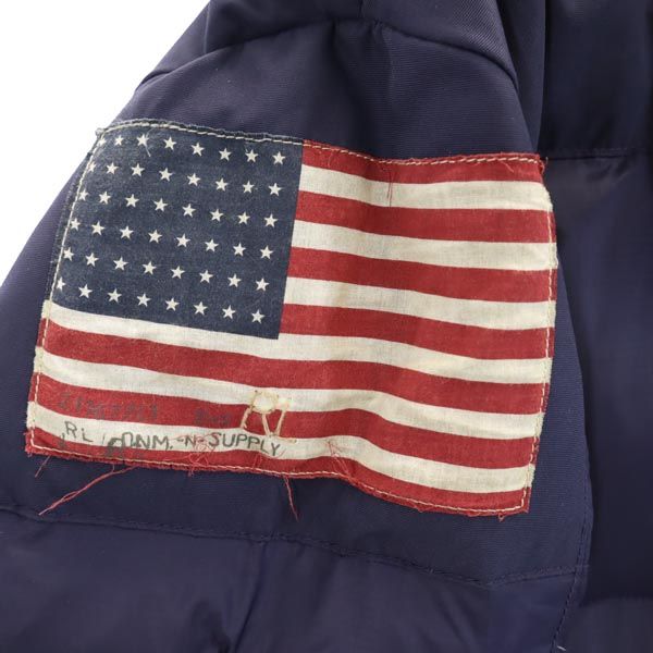 DENIM&SUPPLY デニムアンドサプライ ダウンジャケット M ネイビー系 ロゴ メンズ