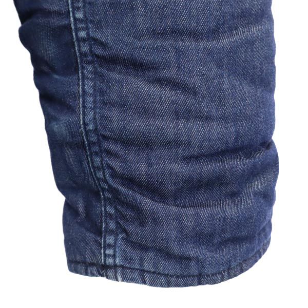 ALPHA INDUSTRIES INC アルファインダストリーズ 中綿 デニム フライトジャケット S ファー フード メンズ