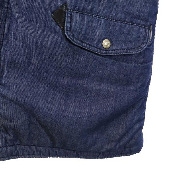 ALPHA INDUSTRIES INC アルファインダストリーズ 中綿 デニム フライトジャケット S ファー フード メンズ