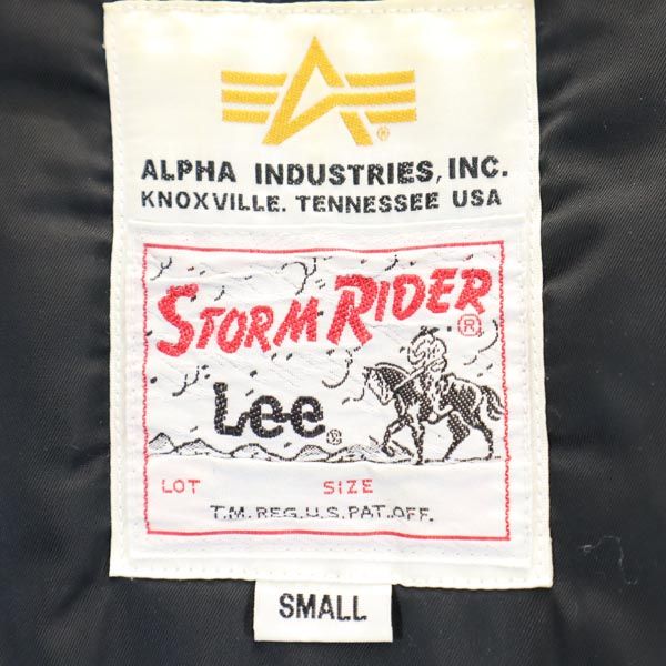 ALPHA INDUSTRIES INC アルファインダストリーズ 中綿 デニム フライトジャケット S ファー フード メンズ