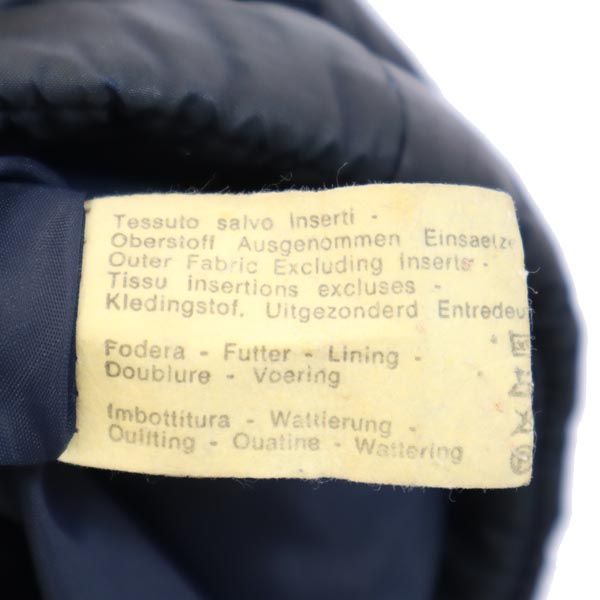 イタリア製 2way 中綿ジャケット 46 ネイビー×レッド ベスト メンズ