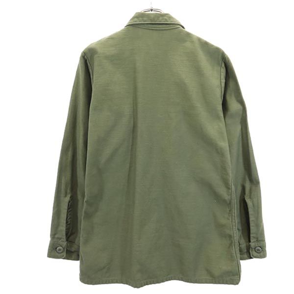 アメリカ軍 70s DSA 長袖 ミリタリーシャツ 14 1/2 カーキ US ARMY メンズ