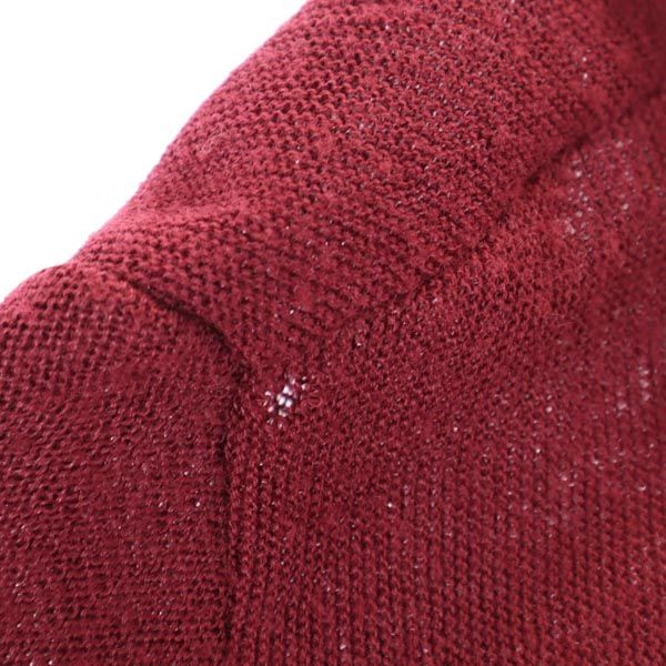 Jantzen ジャンセン 70s 80s USA製 ヴィンテージ 長袖 ニット カーディガン L レッド メンズ