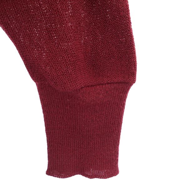 Jantzen ジャンセン 70s 80s USA製 ヴィンテージ 長袖 ニット カーディガン L レッド メンズ