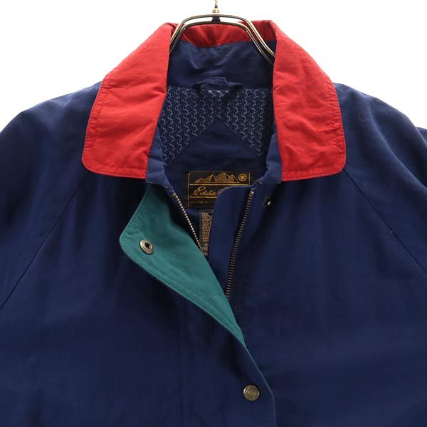 Eddie Bauer エディーバウアー 90s オールド 黒タグ ナイロンジャケット S ネイビー レディース
