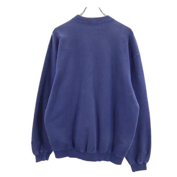 PEARLY GATES パーリーゲイツ 日本製 ゴルフ 長袖 コットン スウェット L ネイビー系 トレーナー ロゴ メンズ