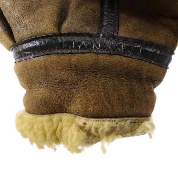 アヴィレックス USA製 B-3 長袖 シープスキン フライトジャケット 40 ブラウン系 AVIREX ムートン US ARMY メンズ