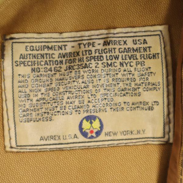 アヴィレックス USA製 B-3 長袖 シープスキン フライトジャケット 40 ブラウン系 AVIREX ムートン US ARMY メンズ