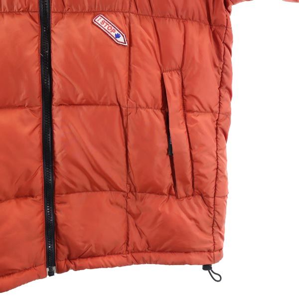 THE NORTH FACE ノースフェイス ND18100 アウトドア 長袖 ナイロン ダウンジャケット S レッド系 ロゴ メンズ