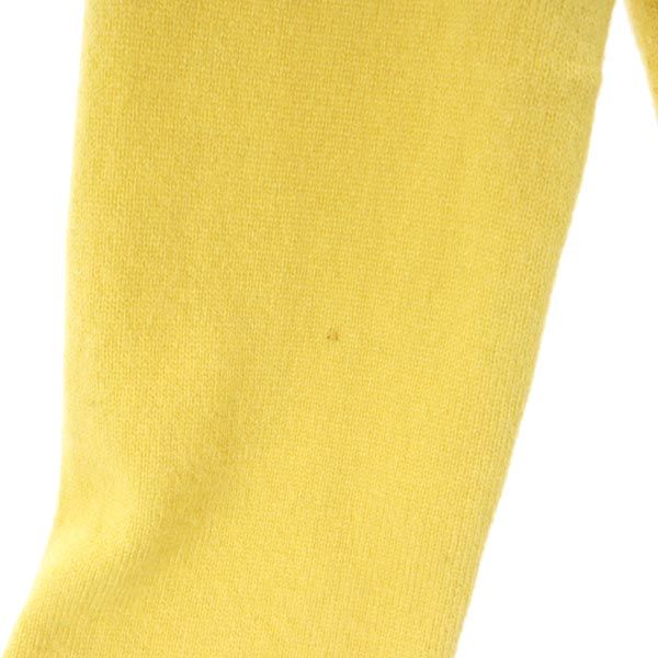 UNIQLO ユニクロ カシミヤ100% 長袖 Vネック ニット XS イエロー セーター レディース