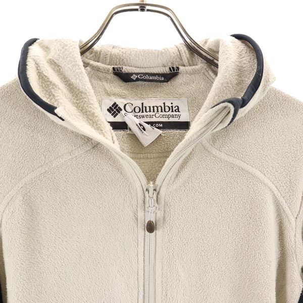 Columbia コロンビア アウトドア フリースジャケット S グレージュ パーカー レディース