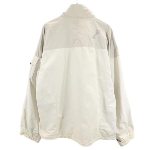 BURTON バートン スノーボード ナイロンジャケット L グレー×白 裏メッシュ メンズ