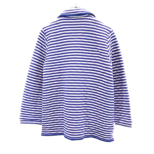 TSUMORI CHISATO ツモリチサト スリーブ ボーダー 長袖 ナイトウェア キルティングジャケット M ブルー系 SLEEP レディース