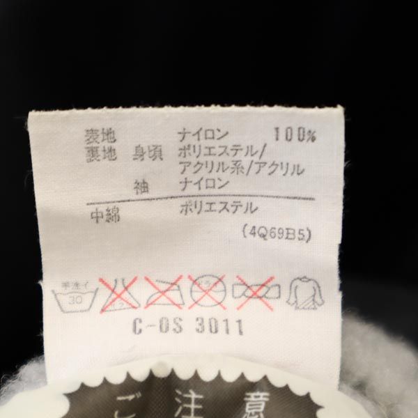 adidas アディダス 80s デサント製 ヴィンテージ バックトレフォイルロゴ 中綿コート 160 ブラック 裏ボア キッズ