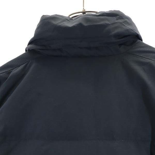 ヘリーハンセン ダウンジャケット XL ブラック系 HELLY HANSEN ロゴ 刺繍 メンズ