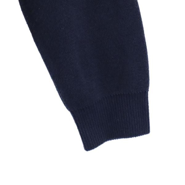 BURBERRY バーバリー 三陽商会 長袖 ニット カーディガン 130A ネイビー系 ロゴ コットンブレンド キッズ