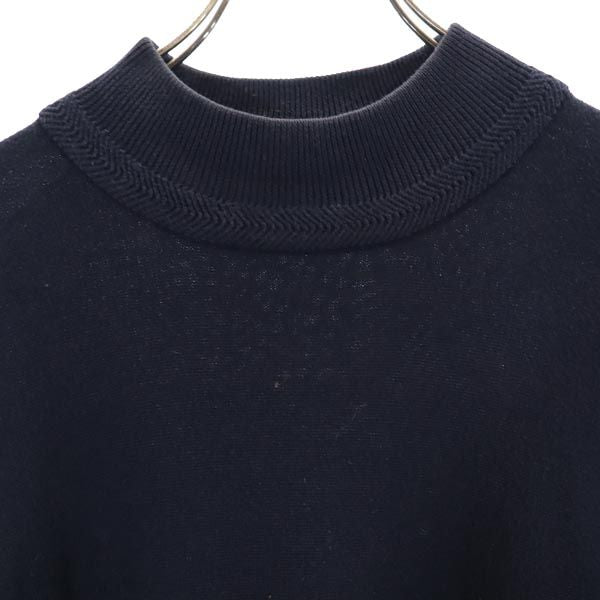 NAUTICA ノーティカ 長袖 コットン ニット XL ネイビー系 ロゴ セーター メンズ