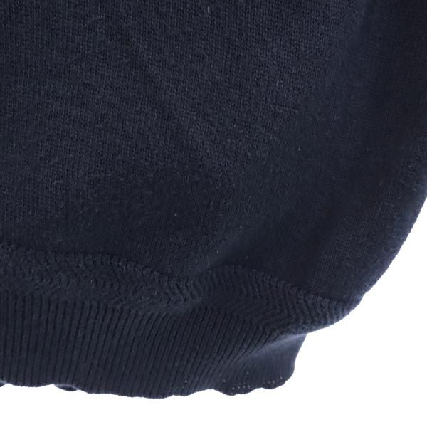 NAUTICA ノーティカ 長袖 コットン ニット XL ネイビー系 ロゴ セーター メンズ