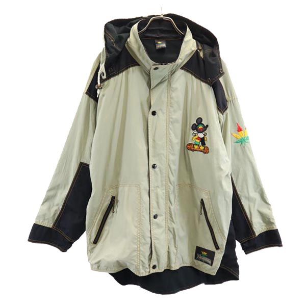 MARIJUANA バック 刺繍 ジャケット カーキ系 MARIJUANA フード メンズ