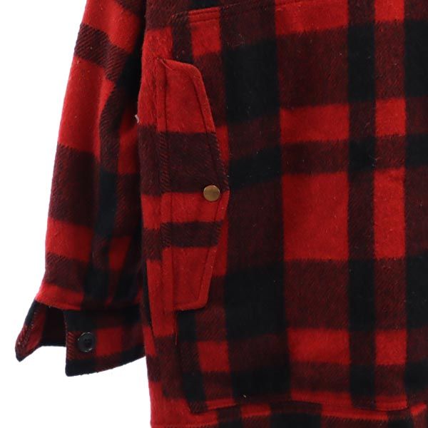 Wrangler ラングラー 70s ヴィンテージ チェック 長袖 ジャケット L レッド系 メンズ