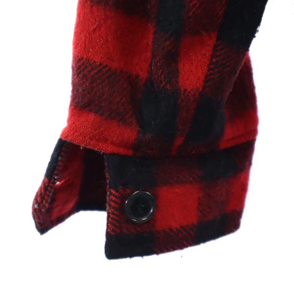 Wrangler ラングラー 70s ヴィンテージ チェック 長袖 ジャケット L レッド系 メンズ