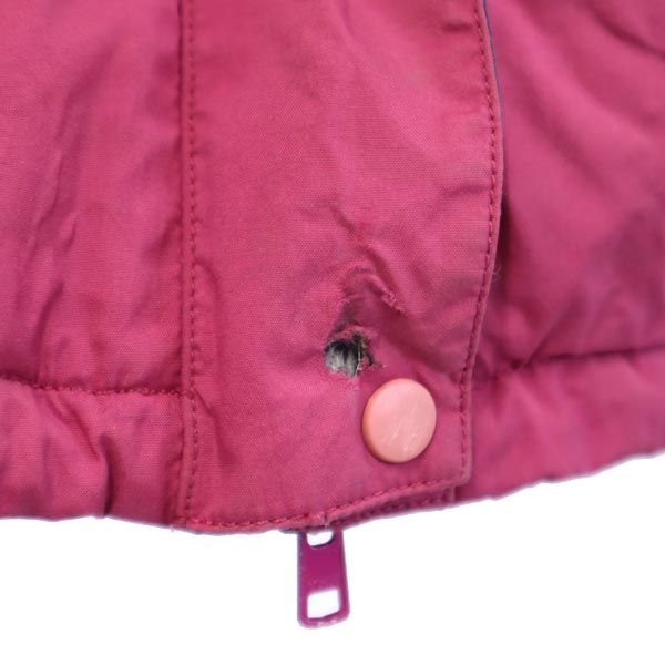 mont-bell モンベル アウトドア 長袖 中綿 ナイロンジャケット L パープル系 裏メッシュ ロゴ レディース