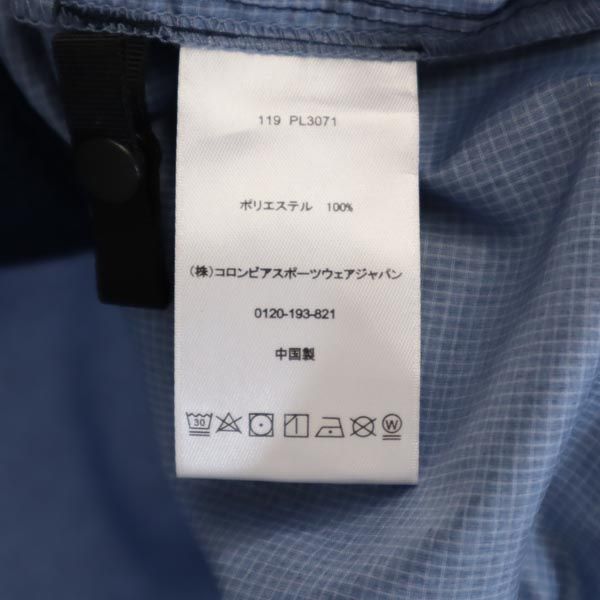 Columbia コロンビア 長袖 アウトドアジャケット M ネイビー系 ロゴ フード レディース