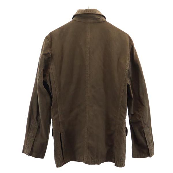 ポールスミスジーンズ リネンブレンド 長袖 ジャケット M ブラウン系 Paul Smith JEANS ロゴ メンズ