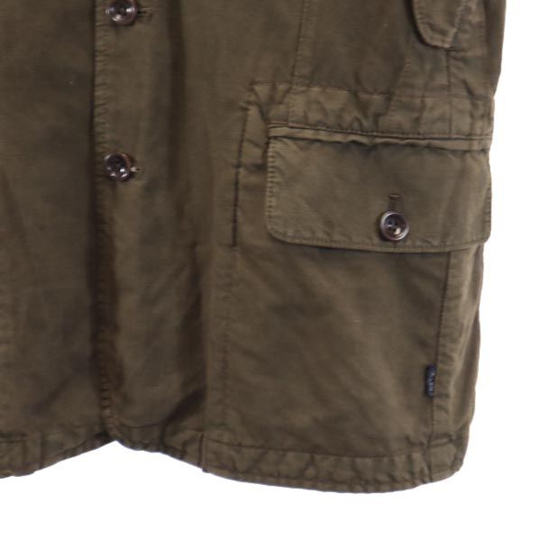 ポールスミスジーンズ リネンブレンド 長袖 ジャケット M ブラウン系 Paul Smith JEANS ロゴ メンズ