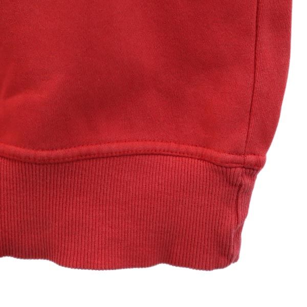 FILA フィラ 90s オールド 長袖 スウェットパーカー L レッド系 裏起毛 ロゴ メンズ